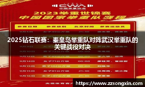 2025钻石联赛：秦皇岛举重队对阵武汉举重队的关键战役对决